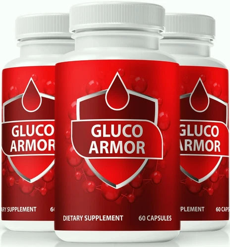 (3 Pack) Gluco Armor Heart Health Pills, GlucoArmor for Blood Support