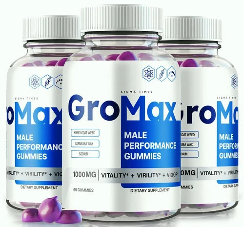 (3 Pack) Gromax Advanced Male Gummies to Boost Stamina and Male Performance