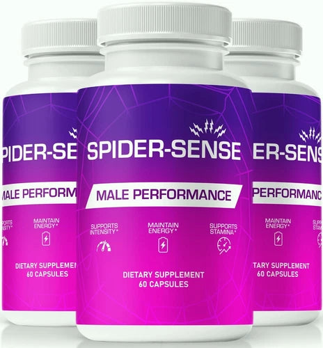 (3 Pack) Spider-Sense ed Pills for Men, SpiderSense Male Health Capsules