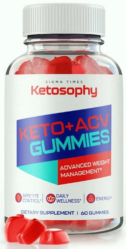 Ketosophy ACV Keto Advanced Weight Loss Gummies to Burn Stubborn Fat 60ct