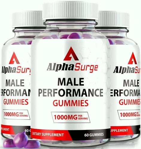 (3 Pack) Alpha Surge for Men, AlphaSurge Maximum Strength Performance Gummies
