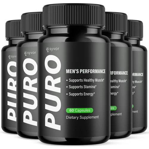 (5 Pack) Puro Pills for Men Advanced Max Formula Vitamin Supplement 300 Capsules