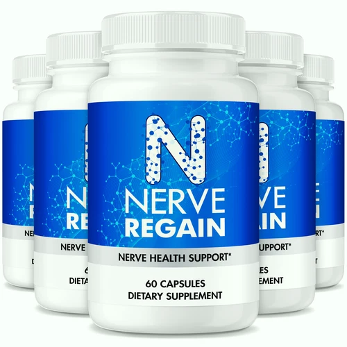 (5 Pack) Nerve Regain Pills, Premium NerveRegain Nerve Support Formula