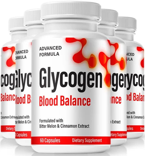 (5 Pack) Glycogen Blood Balance Pill, All-Natural Formula to Support Circulation