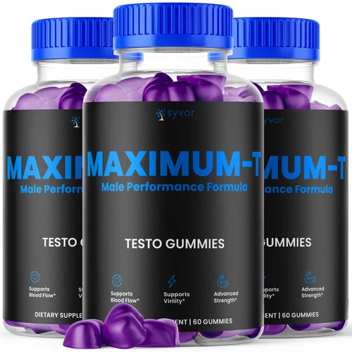 Maximum-T Male Performance Gummies Advanced Vitamin Supplement 180 Gummies