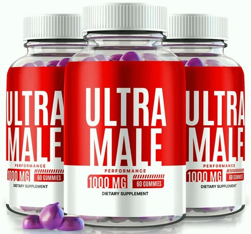 (3 Pack) Ultra Male Advanced Male Gummies to Boost Vitality and Performance