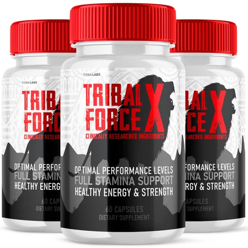 Tribal Force X Supplement - Boost Performance, Energy, & Male Vitality (3 Pack
