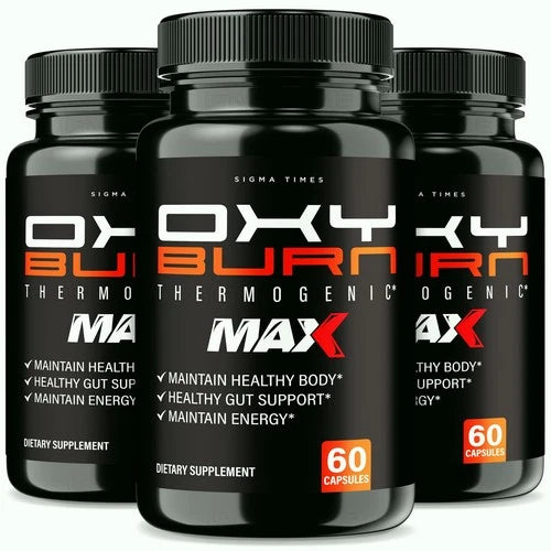 (3 Pack) Oxy Burn Max, OxyBurn Max Fat-Burner Formula for Weight Loss