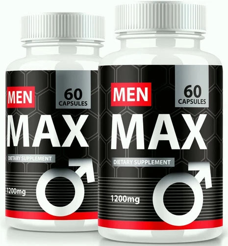 (2 Pack) Men Max Enhancement Pills, Performance & Drive Pills for Male Support