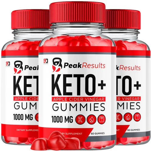 Peak Results Keto+ Gummies - ACV Gummies For Balanced Lifestyle (3 Pack)