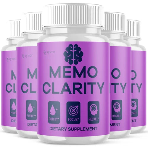 (5 Pack) Memo Clarity Nootropic All Natural Formula Brain Supplement 300 Capsule