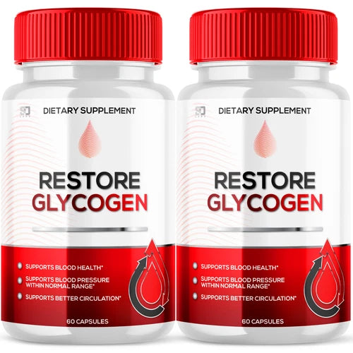 (2 Pack) Restore Glycogen Control, Restore Glycogen Blood Pills  (120 Capsules)