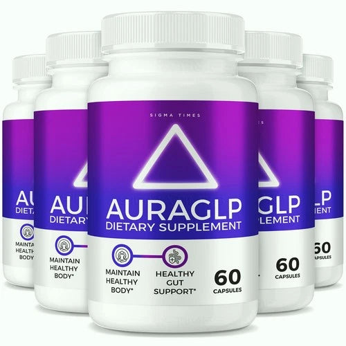 (5 Pack) Aura GLP for Weight Loss - AuraGLP Advanced Fat Burning Formula
