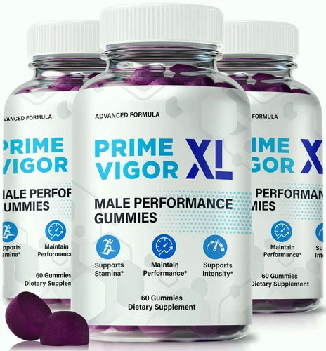 (3 Pack) Prime Vigor XL Gummies for Men ed, PrimeVigor XL Advanced Male Gummy