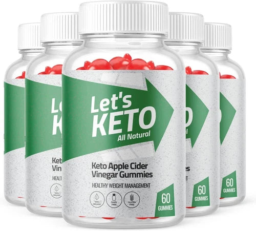 (5 Pack) Let's Keto Gummies, Lets Keto ACV Gummies Weight Loss (300 Gummies)