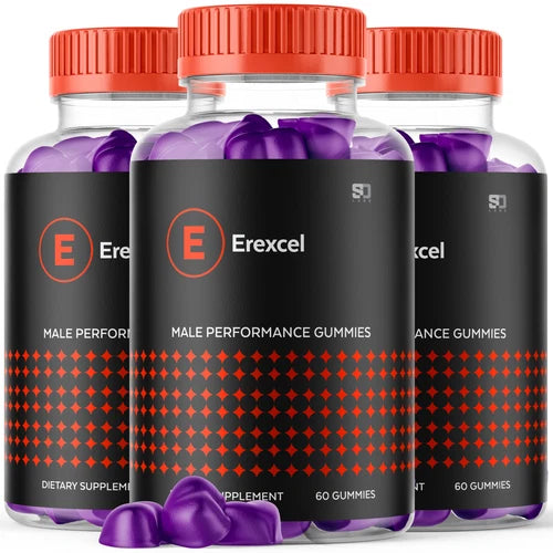 (3 Pack) Erexcel Gummies For Men, Advanced Performance Supplement 180 Gummies