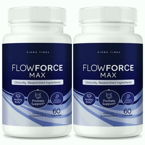 (2 Pack) FlowForce Max All-Natural Dietary Supplement to Improve Strength