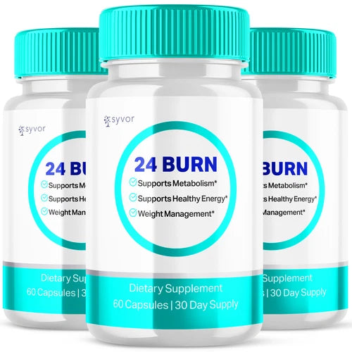 24 Burn Advanced Burner Formula Natural Energy and Fitness Support 180 Capsules