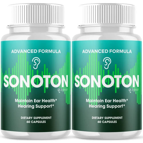 (2 Pack) Sonoton Advanced Ear Health Support and Tinnitus Relief 120 Capsules