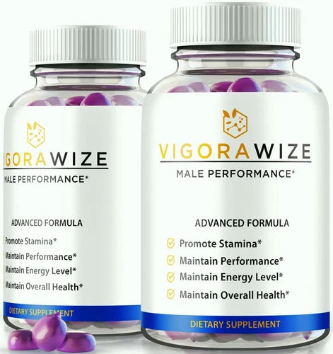 (2 Pack) VigoraWize Performance Gummies, Enhancement Gummy for Men