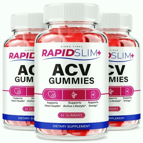 (3pk) Rapid Slim + ACV Gummies – RapidSlim + Gummy for Advanced Weight Loss