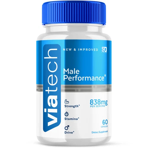 (1 Pack) Viatech Men Pills, Maximize Energy, Vitality & Stamina 60 Capsules