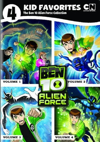 4 Kid Favorites Cartoon Network Classic Ben 10 Alien Force DVD
