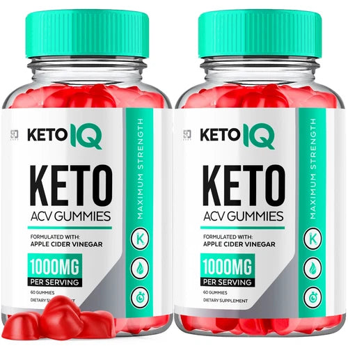 (2 Pack) Keto IQ Gummies, Keto IQ Keto ACV Weight Loss Supplement (120 Gummies)
