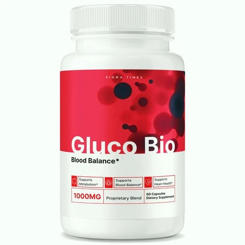 Gluco Bio Blood Sugar Balance Pills, GlucoBio Heart Health Capsules 60ct