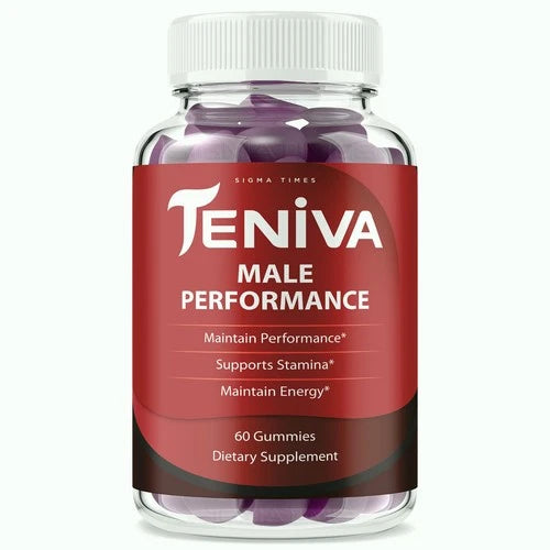 Teniva Male Performance Gummies - Formula for Men to Support Male Health 60ct