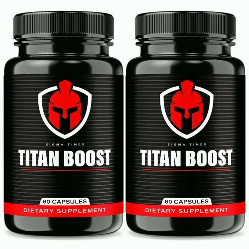 (2 Pack) Titan Boost For Men, Titan Boost Pills, Titan Male Performance Big D