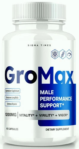 Gromax Male Health Pills to Boost Endurance and Energy 60ct