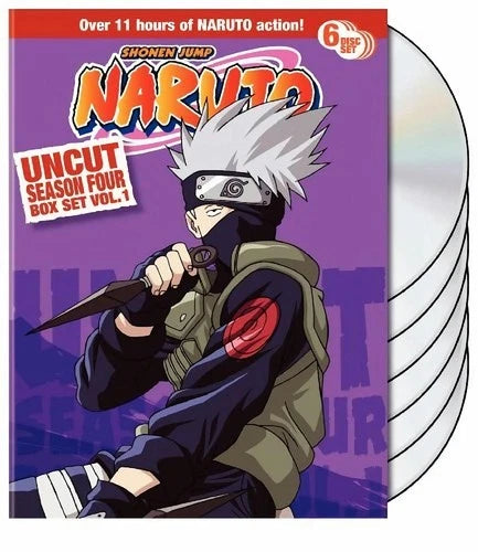Naruto Uncut Season 4 Vol 1 Box Set DVD