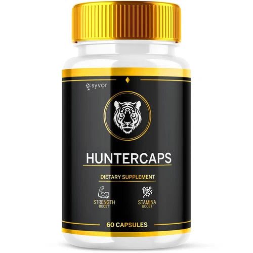 Huntercaps Advanced Supplement Pills for Men with Natural Ingredients 60 Caps