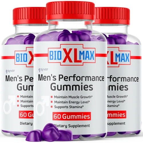 (3 Pack) Bio XL Max Male Gummys Advanced Formula Vitamin Supplement 180 Gummies