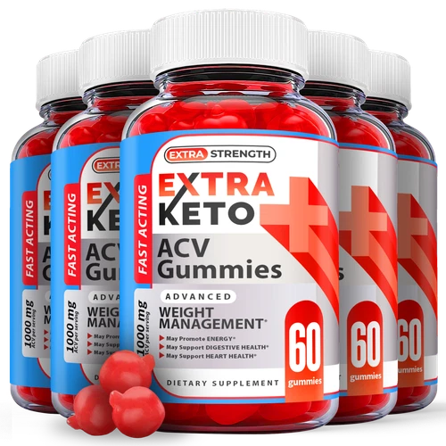 Extra Keto Gummies - Extra ACV Keto Gummys For Weight Loss ORIGINAL - 5 Pack