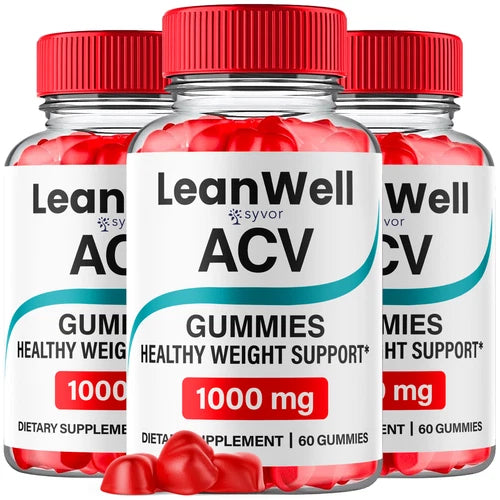 (3 Pack) LeanWell Keto ACV Gummies 1000MG LeanWell Formula Vitamin 180 Gummies