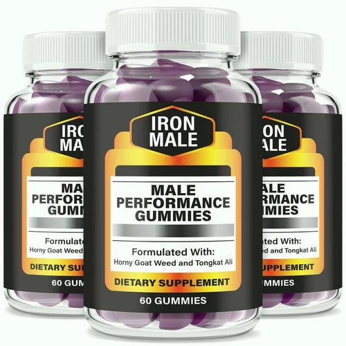 (3 Pk) Iron Male Gummies - Advanced Male Performance Gummy for Energy & Vitality