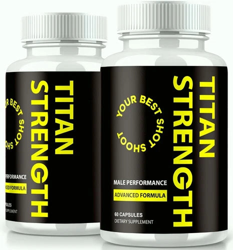 (2 Pack) Titan Strength Pills for Men, Titan Strength Volume & Energy Enhancer