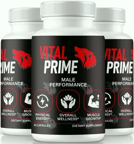 (3 Pack) Vital Prime for Men, VitalPrime Pills for ed, Advanced Male Support
