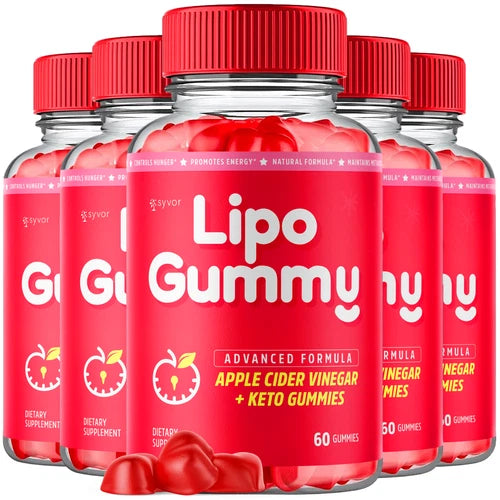 (5 Pack) Lipo Gummy Keto ACV Gummys 1000MG Advanced Formula Vitamin 300 Gummies
