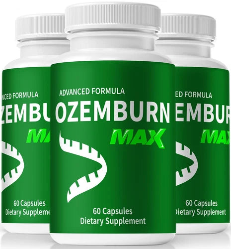 (3 Pack) OzemBurn Max Weight Loss Pills, OzemBurn Max Advanced Support Formula