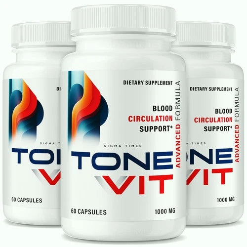 (3 Pack) Tonevit Capsules, Tone Vit for Blood Support and Healthy Heart