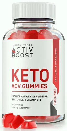 Activ Boost Keto ACV Weight Loss Gummies to Burn Fat for Energy 60ct
