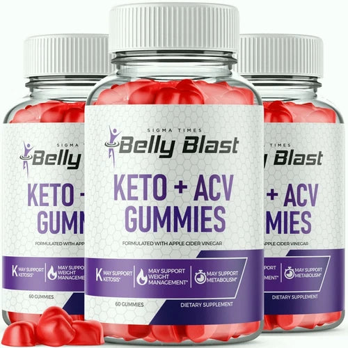 (3 Pack) Belly Blast Keto Gummies, Belly Blaster Weight Loss Supplement