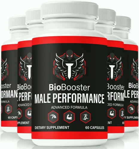 (5 Pack) BioBooster Testo Booster for Men, Bio Booster Performance + ed Pills