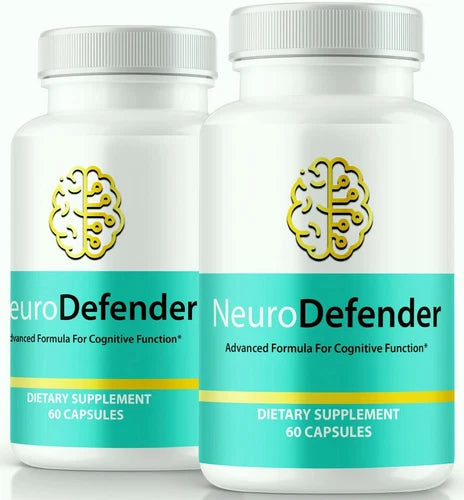 (2 Pack) Neuro Defender Cognitive Pills for Enhanced Memory & Brain Support