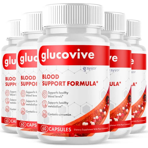 (5 Pack) Glucovive Blood Balance Advanced Support Glycogen Vitamin 300 Capsules