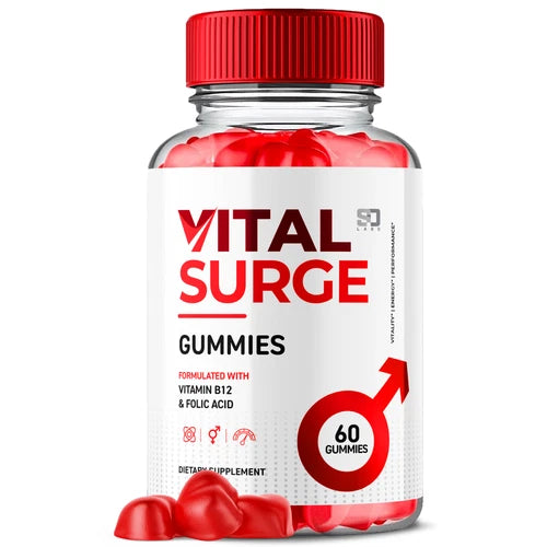 Vital Surge Male Gummies,  Vital Surge Testo Support Gummys Performance (1 Pack)